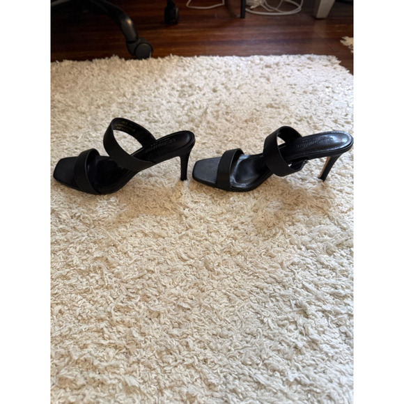 Women's Black Kitten Heel Sandals Size 7 - Picture 2 of 6